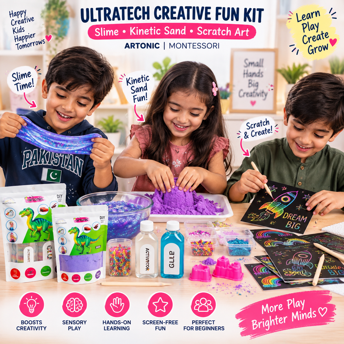 DIY Crafty Explorer 3-in-1 Sensory Kit - Jumbo Edition