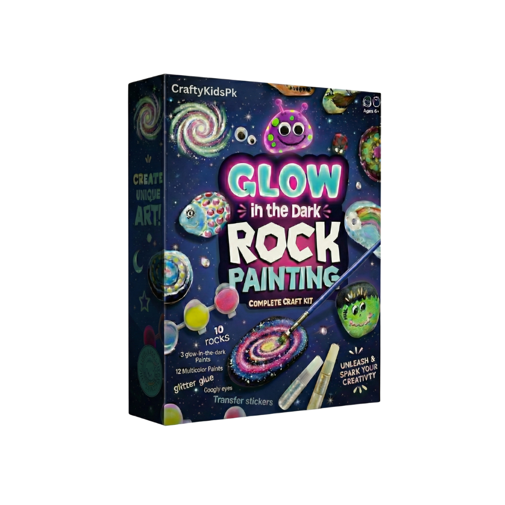Glow in the Dark Rock Painting Kit - Kids Edition