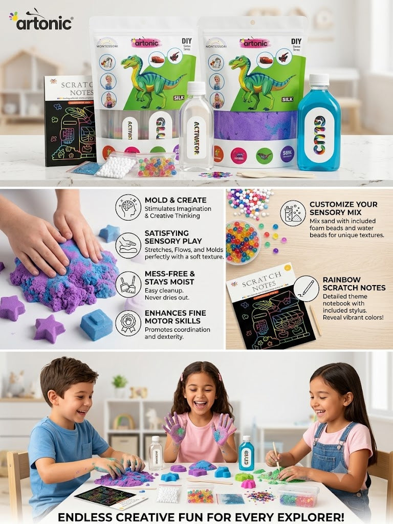 DIY Crafty Explorer 3-in-1 Sensory Kit - Jumbo Edition