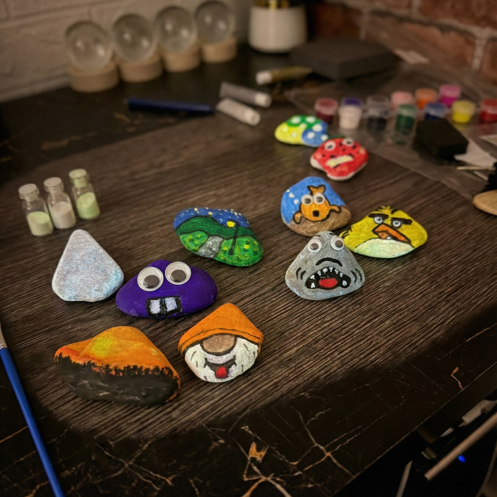 Glow in the Dark Rock Painting Kit - Kids Edition