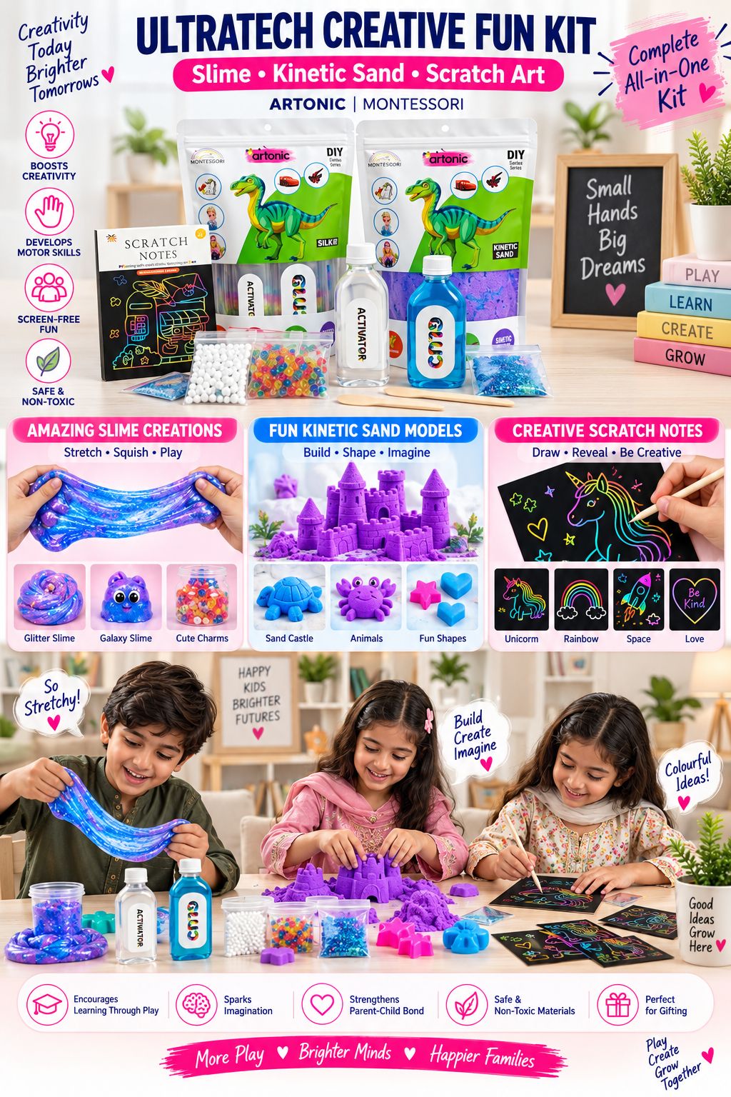 DIY Crafty Explorer 3-in-1 Sensory Kit - Jumbo Edition