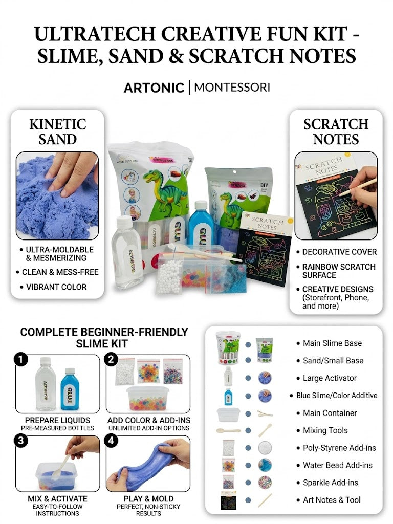 DIY Crafty Explorer 3-in-1 Sensory Kit - Jumbo Edition
